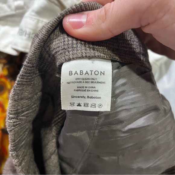 Babaton Aritzia Cohen Pants Pleated Glen Plaid CASHMERE Check Tan Size 16 Career - Picture 10 of 11